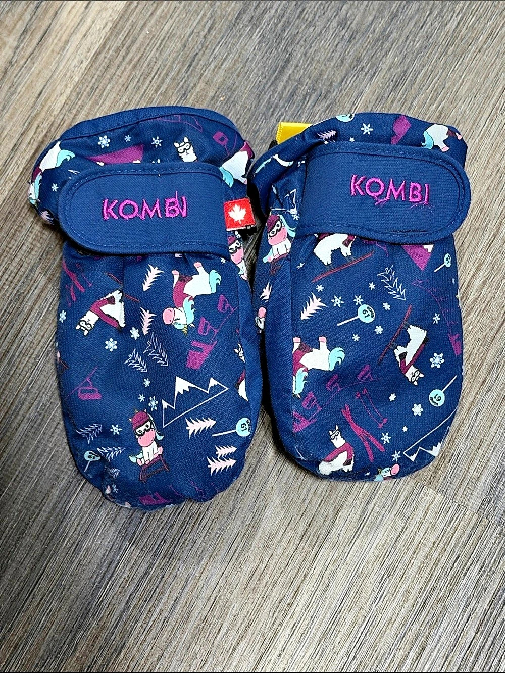 New Kombi Kids Spark Mittens Blue & Pink Baby Infants S/P